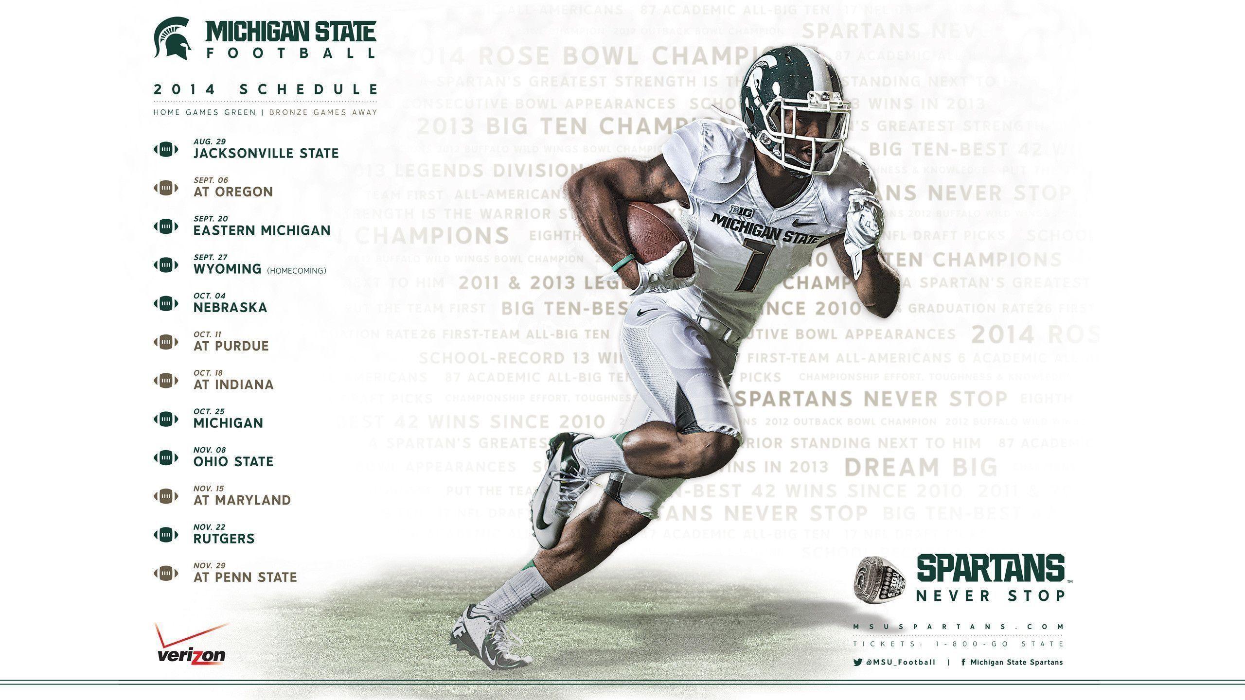 2560x1440 Msu Football Schedule 2015 Wallpaper State Football Background 2019 HD Wallpaper