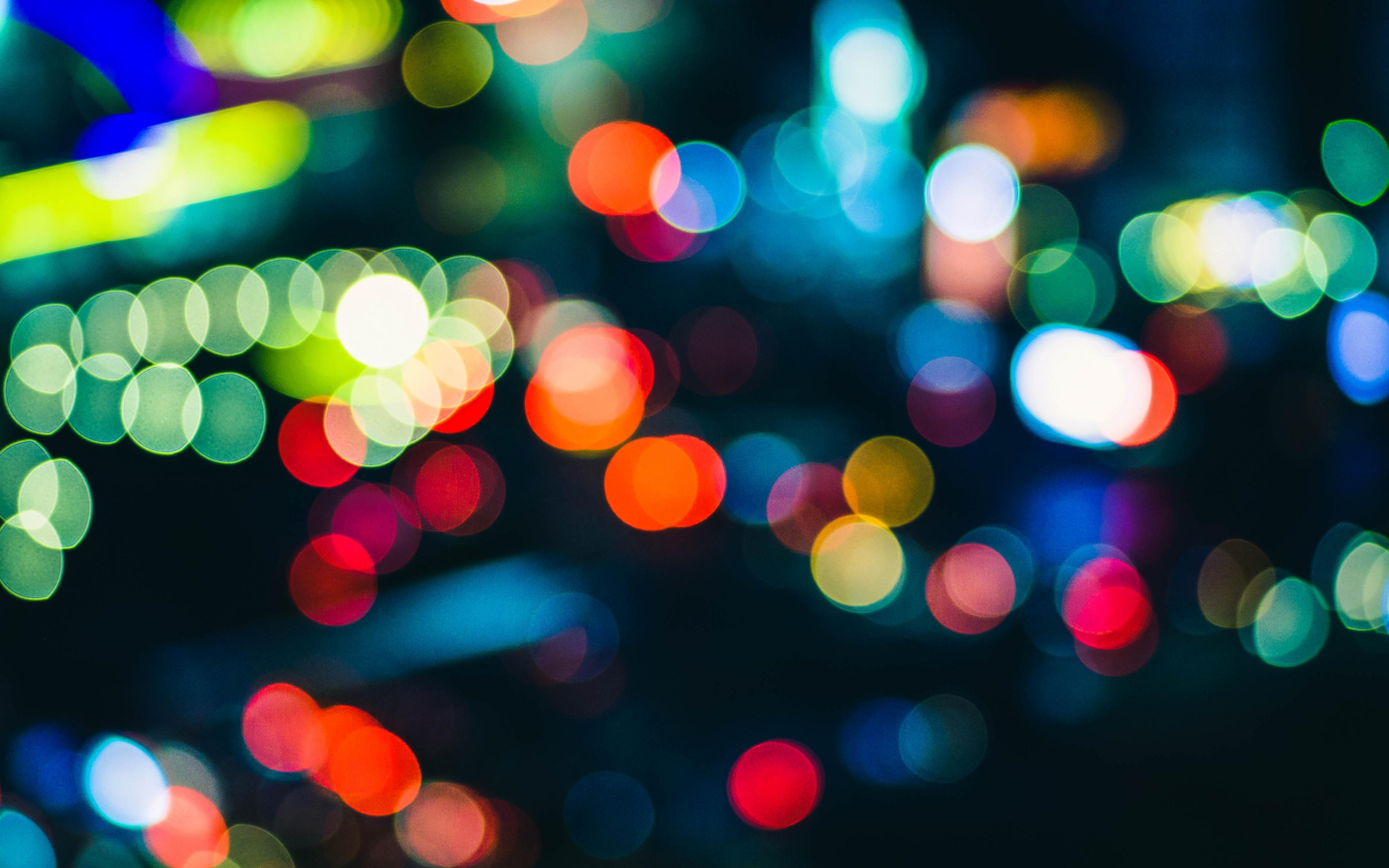 3840x2400 Download Blur, bokeh, lights, colorful wallpaper, 3840x 4K Ultra HD 16: Widescreen
