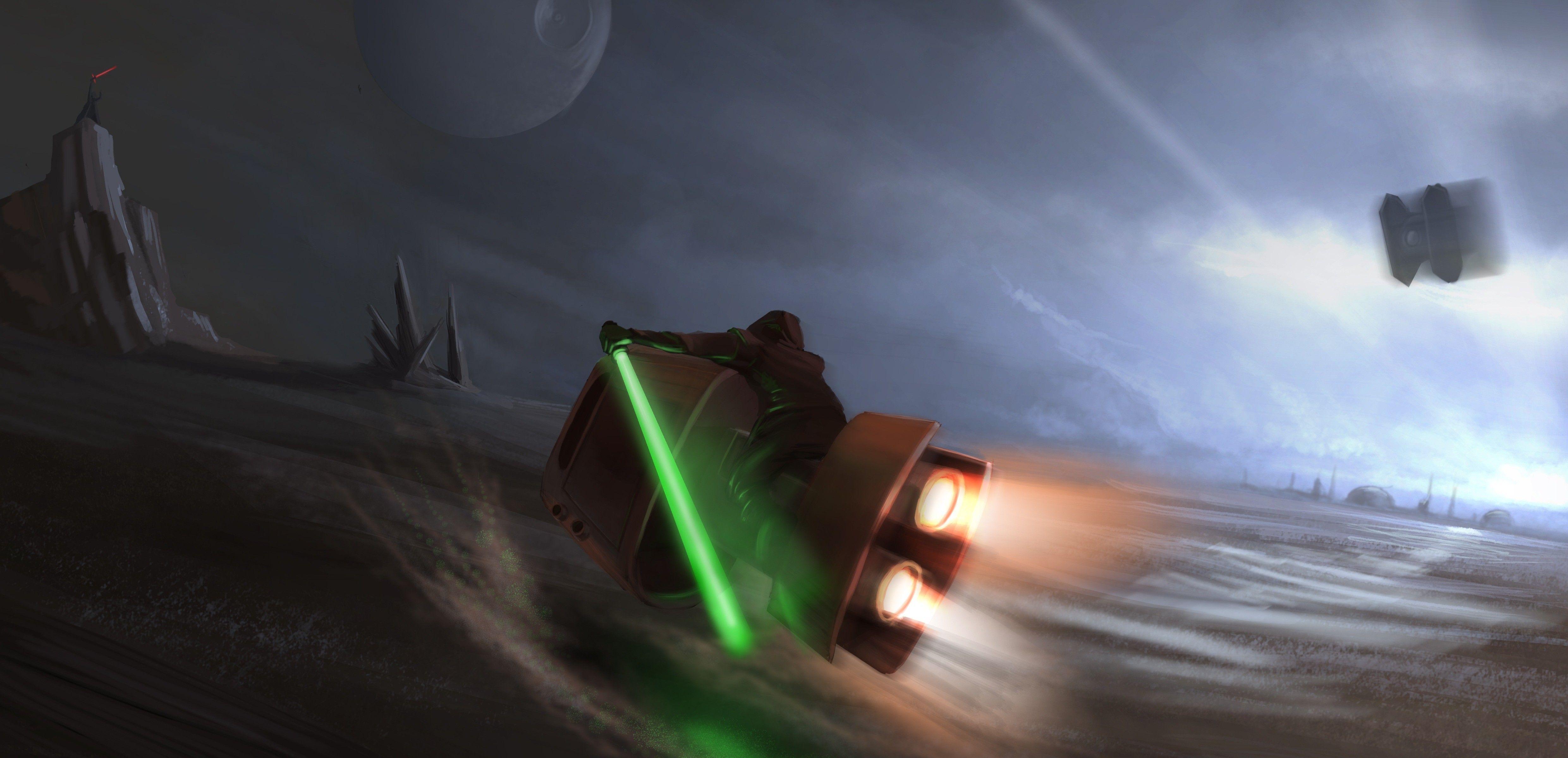 4961x2399 Star Wars: Episode VII Force Awakens wallpaper