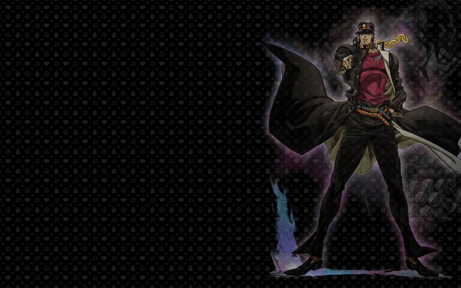 1600x1000 Jotaro Kujo, JoJos Bizarre Adventure Stardust Crusaders, Star Platinum, darkness, screenshot, computer wallpaper, fictional character. Mocah HD Wallpaper