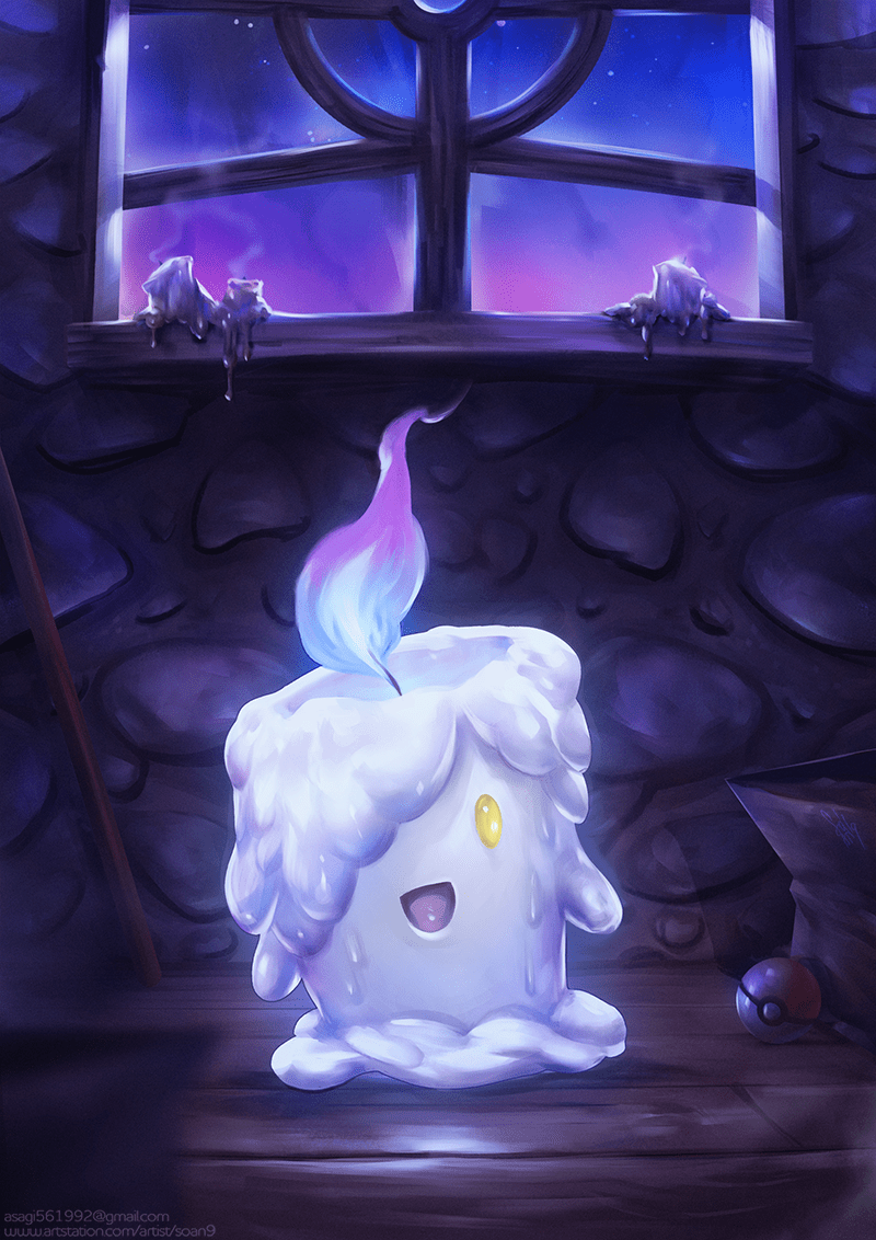800x1132 Litwick fan art. Ghost pokemon, Pokemon, Pokemon art