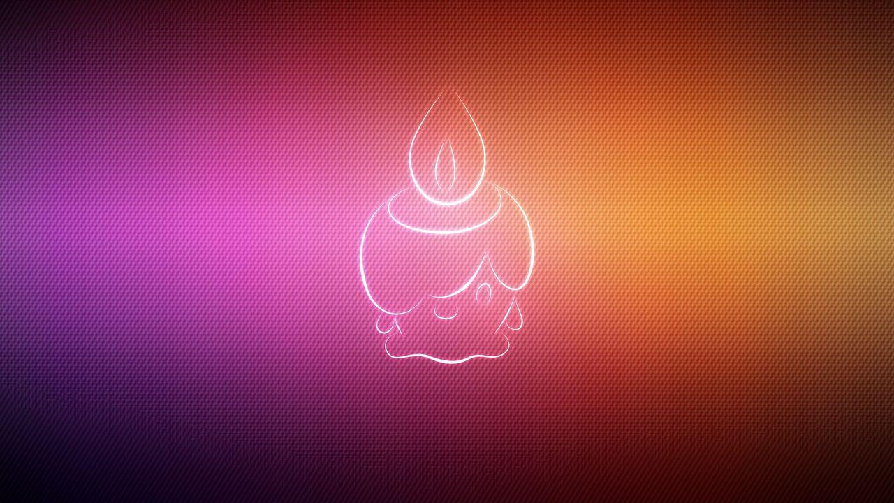 1280x720 Wallpaper pink, bright, pokemon, litwick hd, picture, image