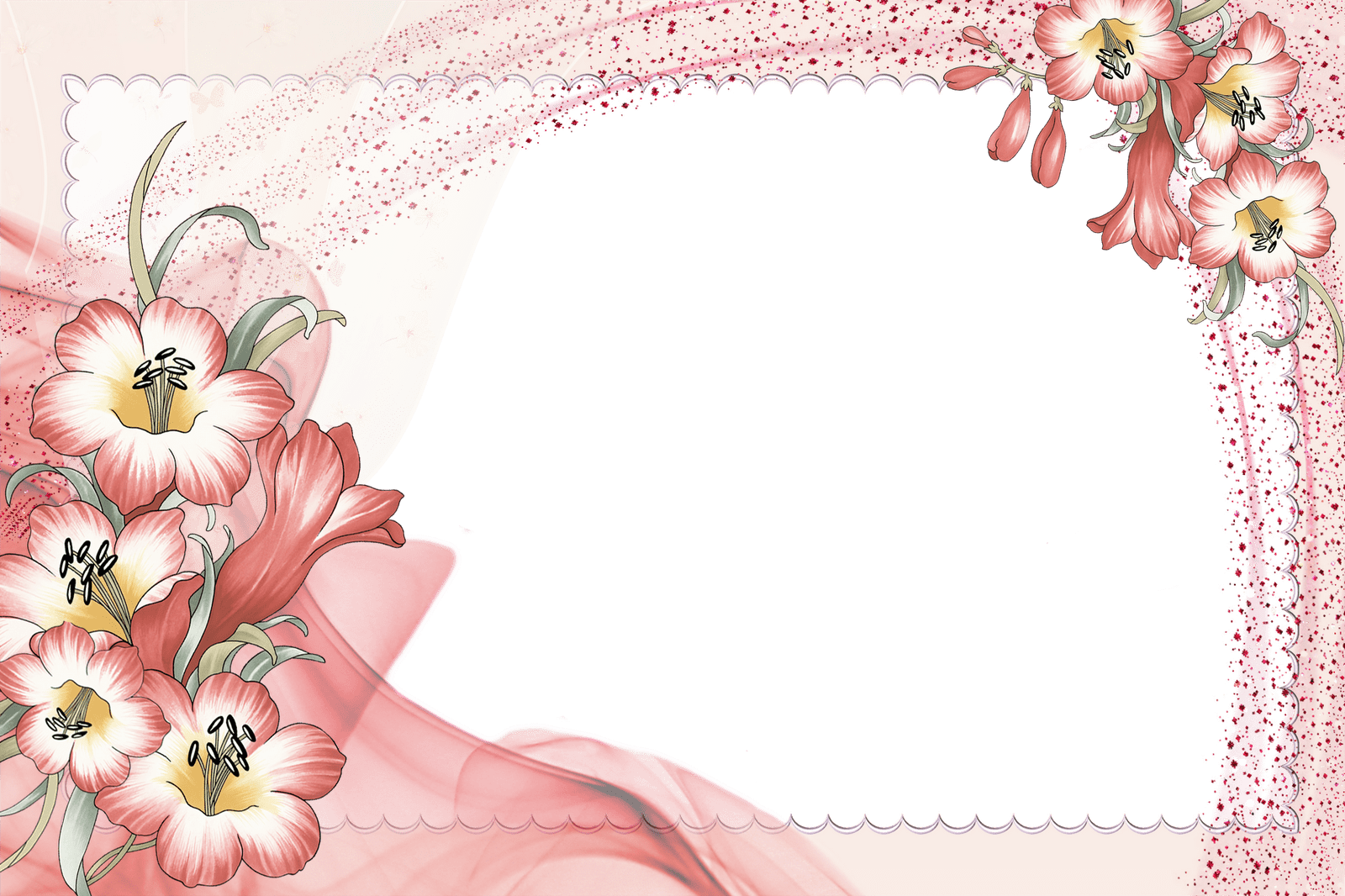 1600x1066 Flower Border Wallpaper