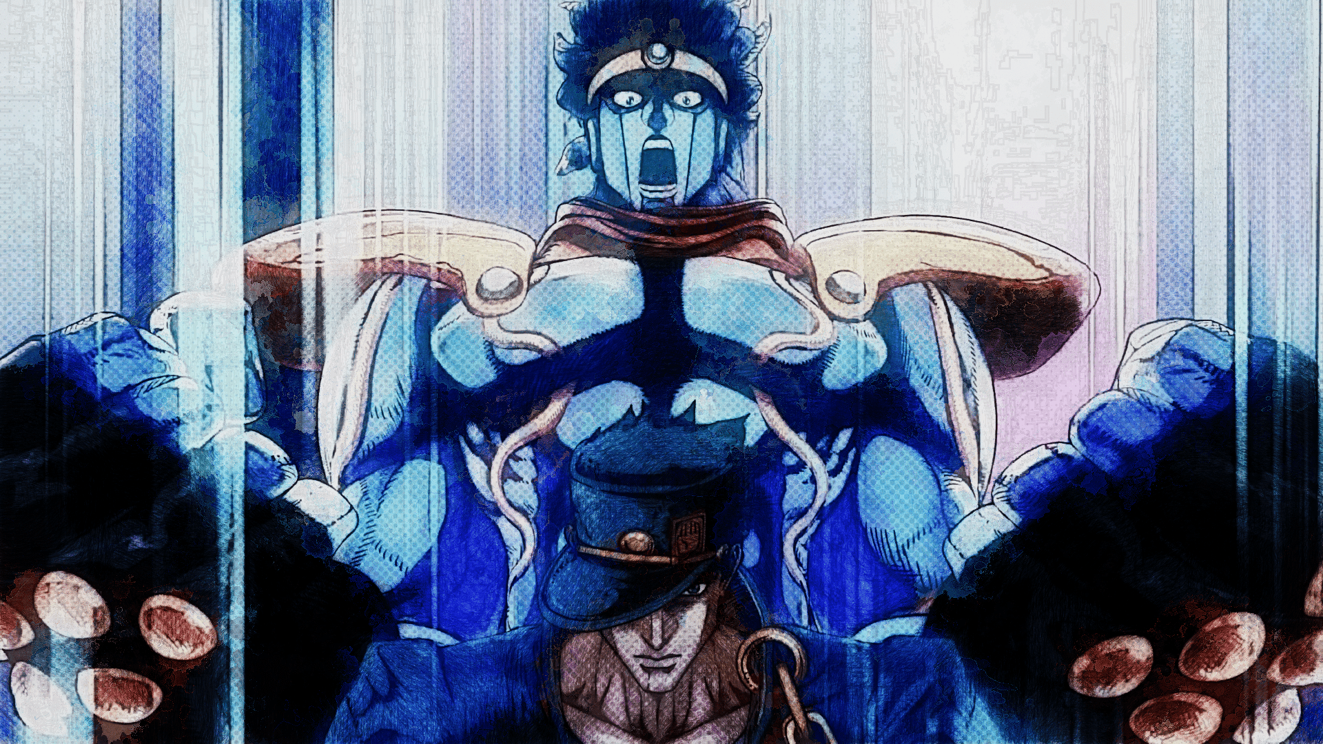 1920x1080 Star Platinum (Jojo's Bizarre Adventure) HD Wallpaper