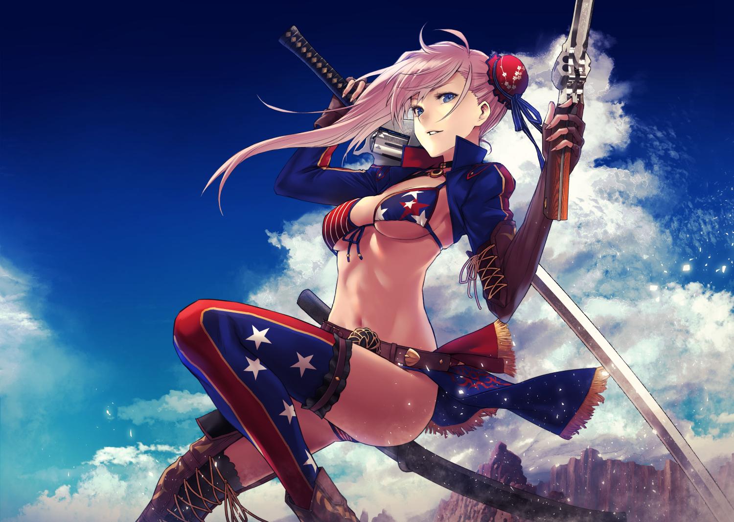 1500x1066 Berserker (Miyamoto Musashi) (Miyamoto Musashi) Anime Image Board