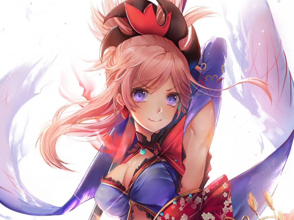 1024x768 Desktop Wallpaper Hot, Musashi Miyamoto, Date Grand Order, HD Image, Picture, Background, F62a21