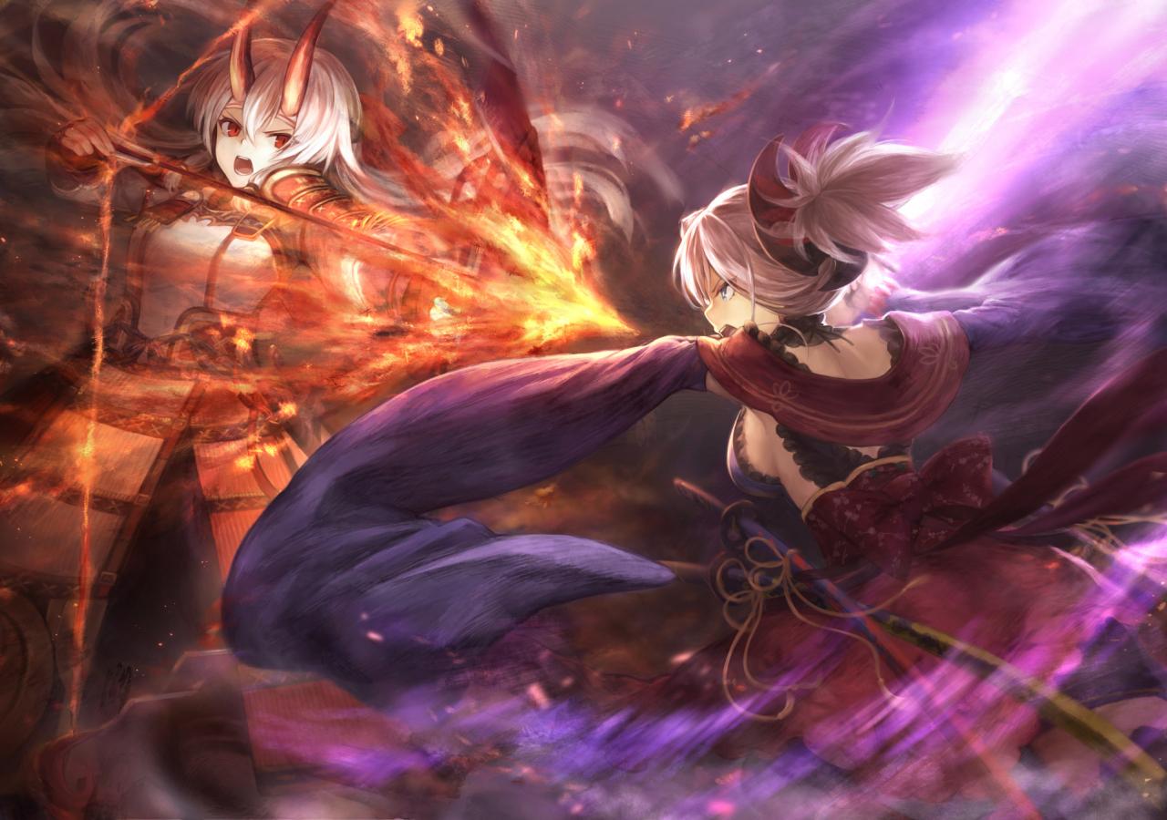 1280x900 Desktop Wallpaper Anime Girls, Archer, Miyamoto Musashi, Tomoe Gozen, Fate Grand Order, HD Image, Picture, Background, 3c29a6