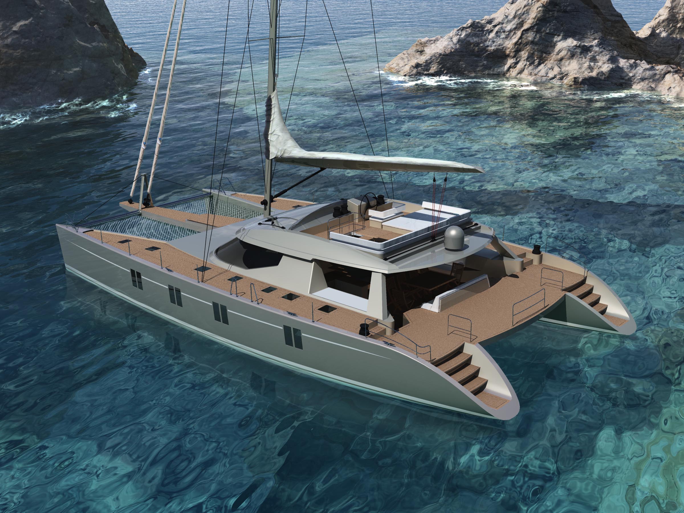 2400x1800 Catamaran Wallpaper