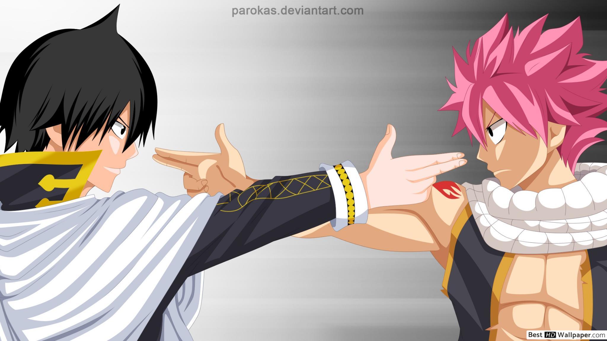 2048x1152 Fairy Tail Dragneel & Natsu Dragneel (Collab) HD wallpaper download