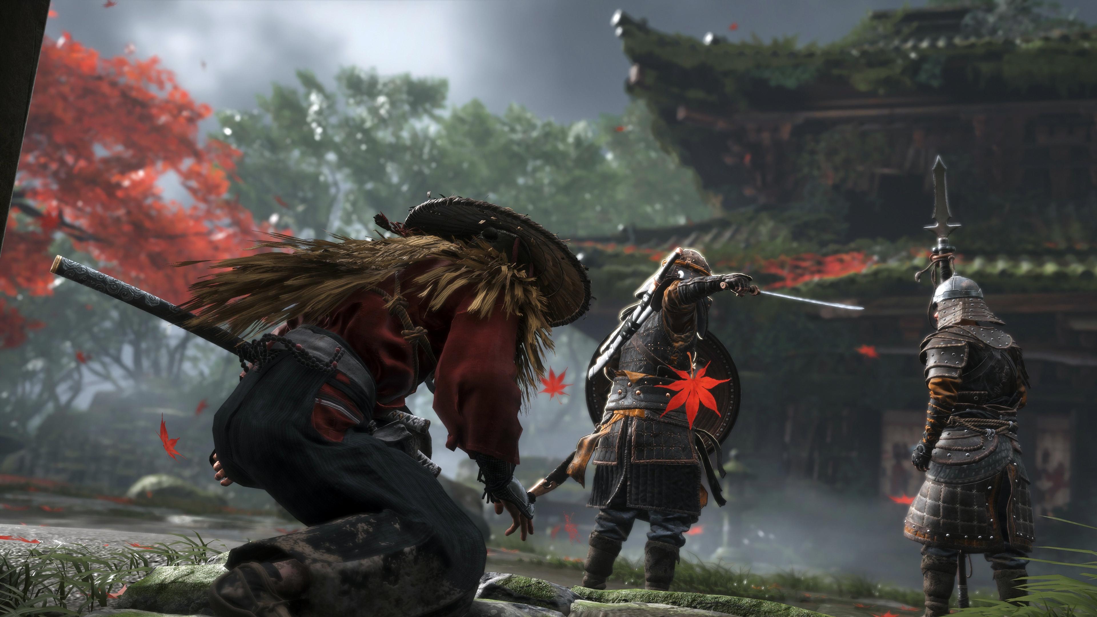 3840x2160 Ghost of Tsushima Samurai Jin Sakai Video Game 4K