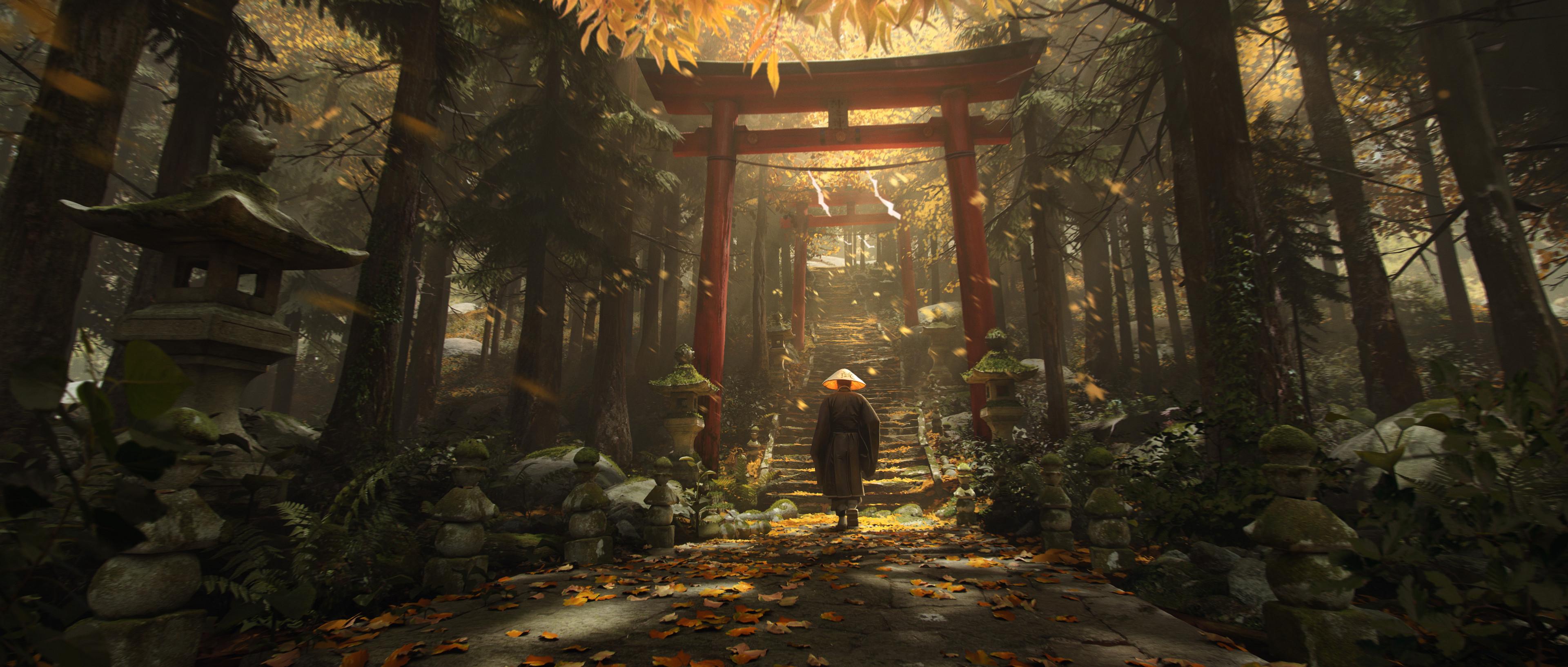 3840x1634 Ghost Of Tsushima Wallpaper and Background: Free HD Download