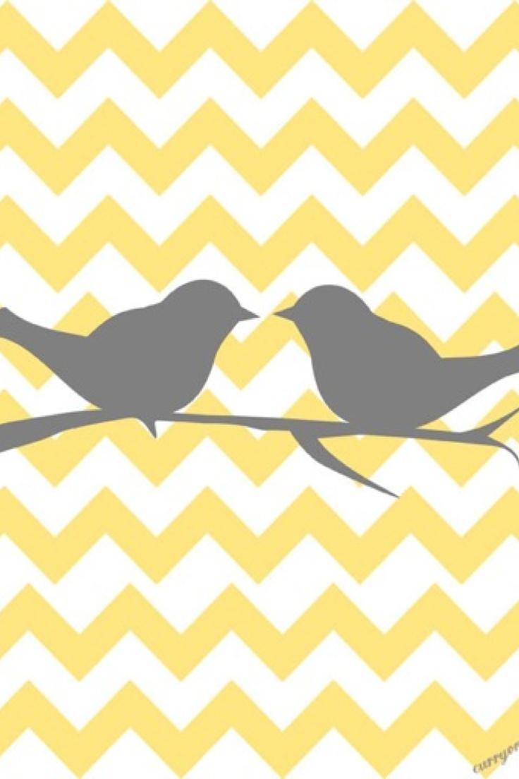 736x1104 Free download Wallpaper Bird yellow and gray chevron so cute as a lock screen via [736x1104] for your Desktop, Mobile & Tablet. Explore Chevron Screen Wallpaper. Peel and Stick