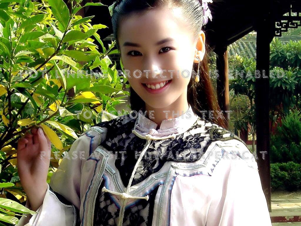 1024x768 cute chinese actress eva huang ancient