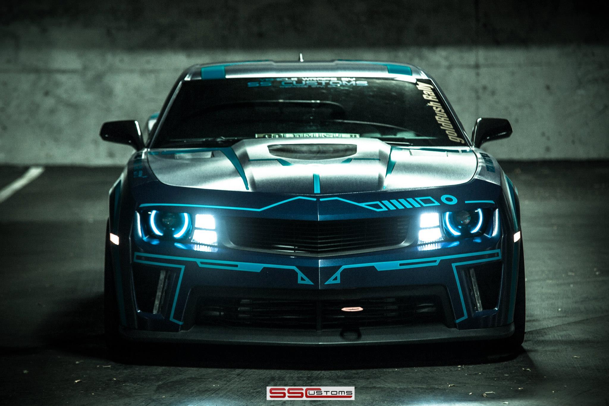 2048x1365 Ss customs, Chevrolet, Camaro, Tuning, Muscle, Tron, Movies, Sci fi, Science, Sci Wallpaper HD / Desktop and Mobile Background