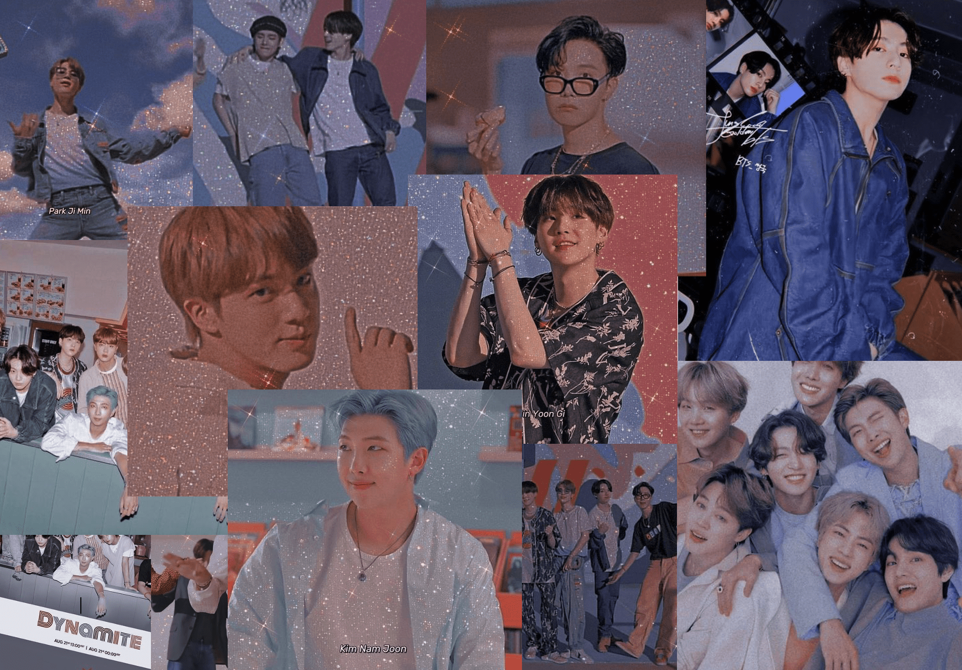 Bts Aesthetic Collage Laptop Wallpapers Top Free Bts 45 Off