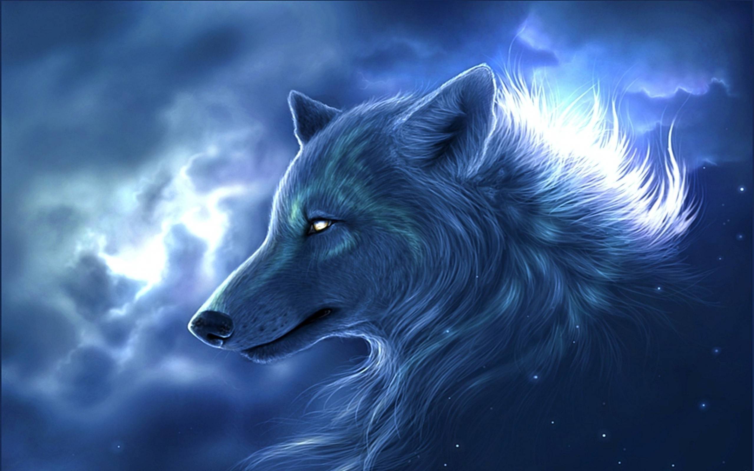 Download Wolf Fantasy Space RoyaltyFree Stock Illustration Image  Pixabay