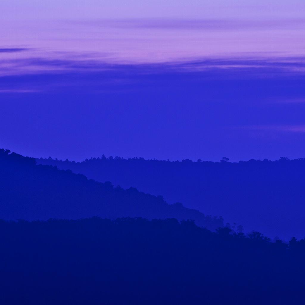 1024x1024 Blue Mountain Wallpaper
