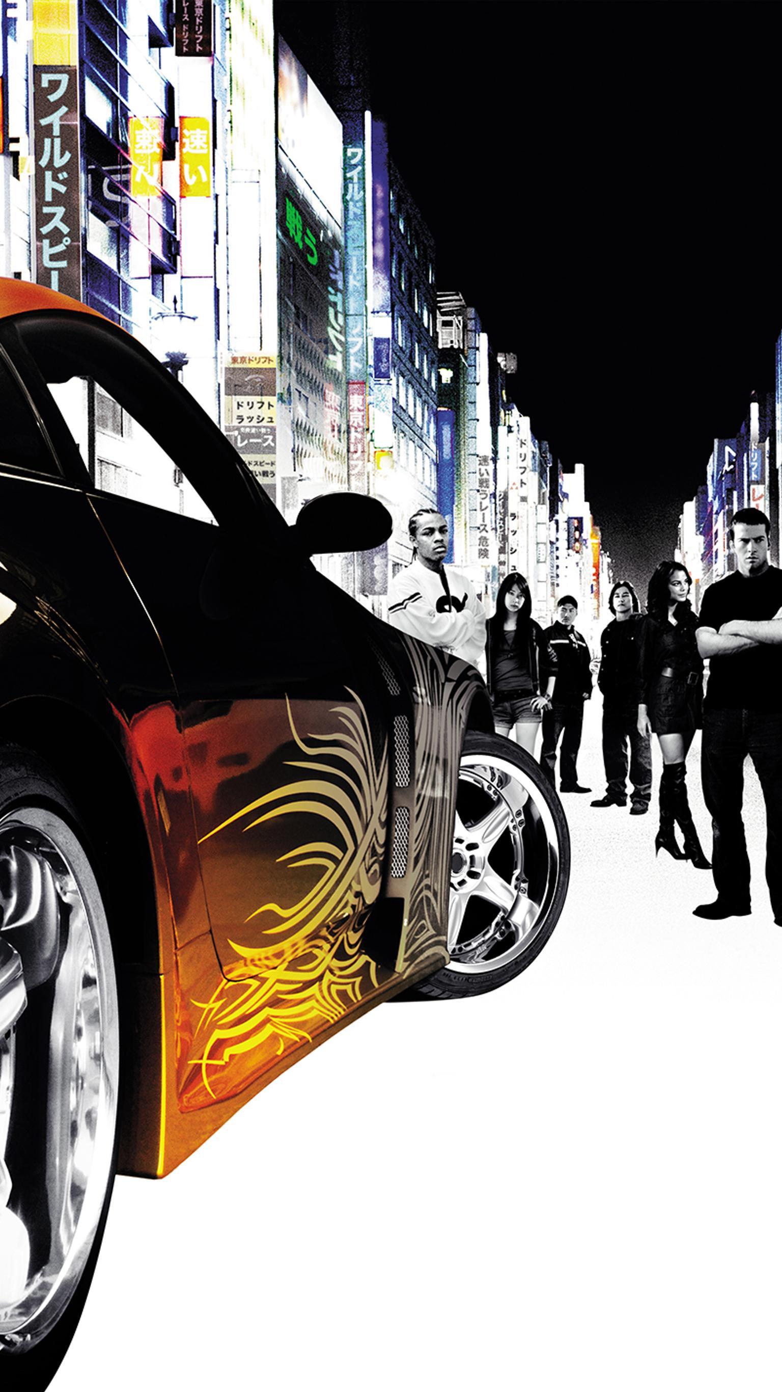 1536x2732 The Fast and the Furious: Tokyo Drift (2006) Phone Wallpaper
