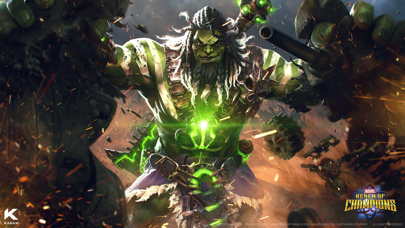 1600x900 House of Gamma Horde wallpaper. Marvel Realm of Champions, Charles Chen Ge