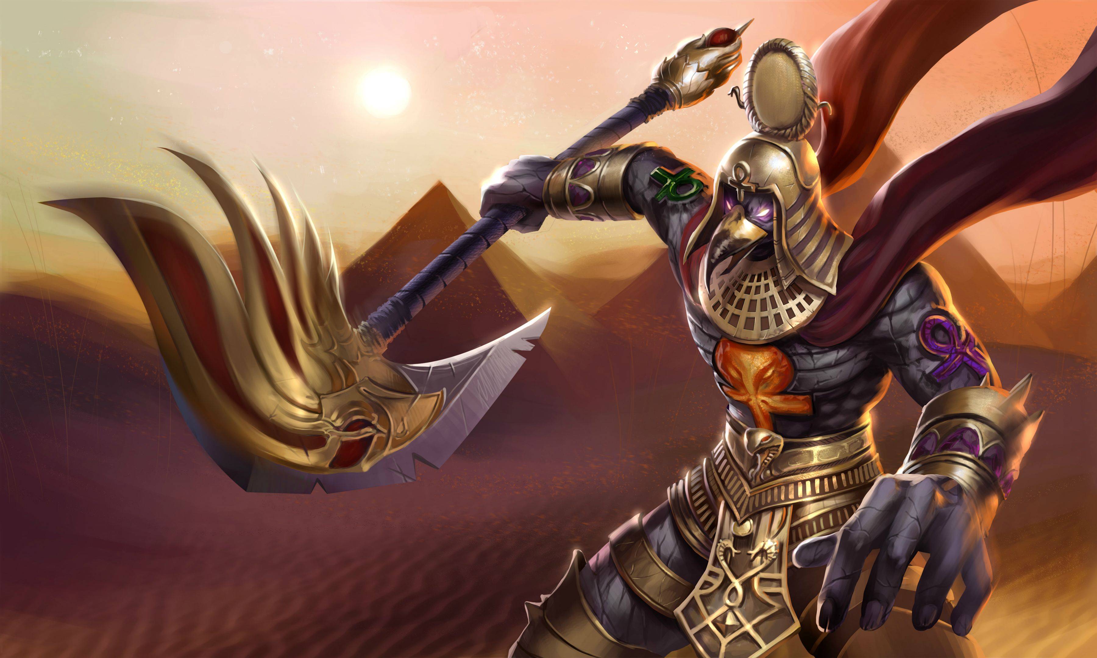 3600x2160 Egyptian God Wallpaper