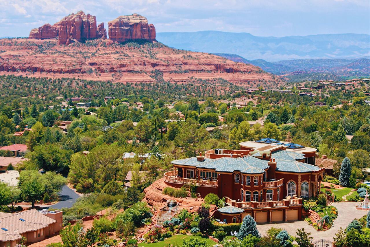 1280x853 image USA Sedona Arizona Cities Building
