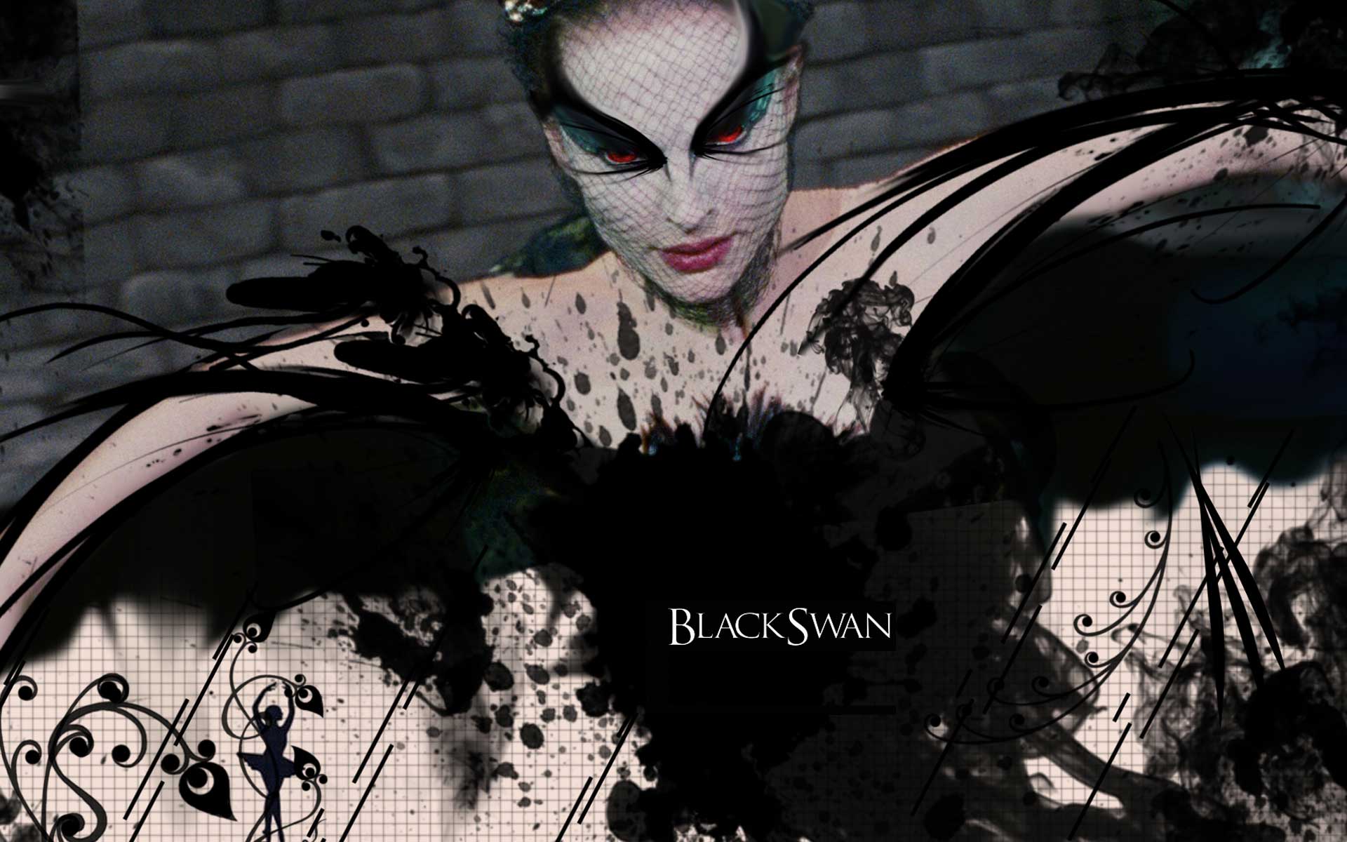 1920x1200 Black Swan Wallpaper