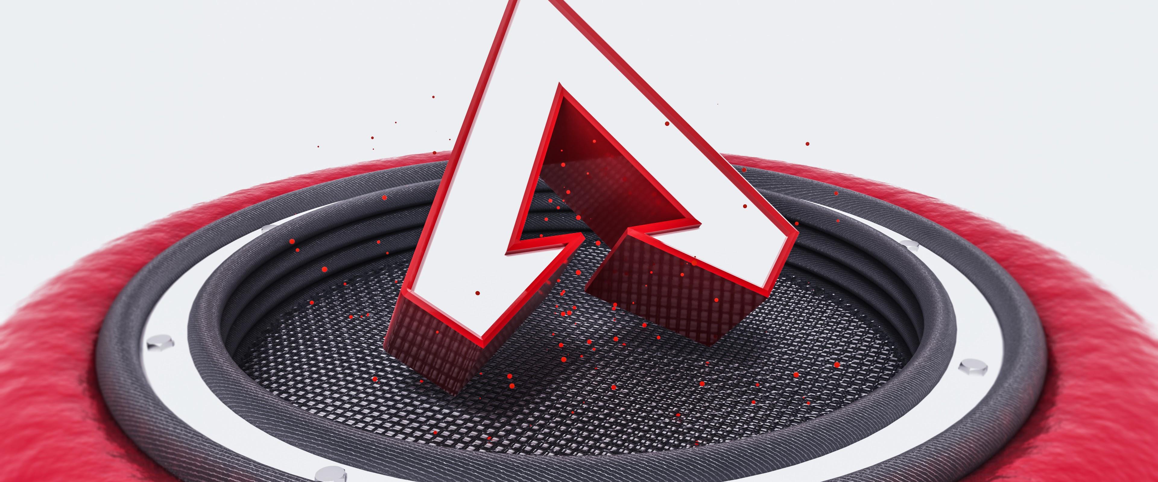3840x1600 Apex Legends Logo 3D 4K Wallpaper