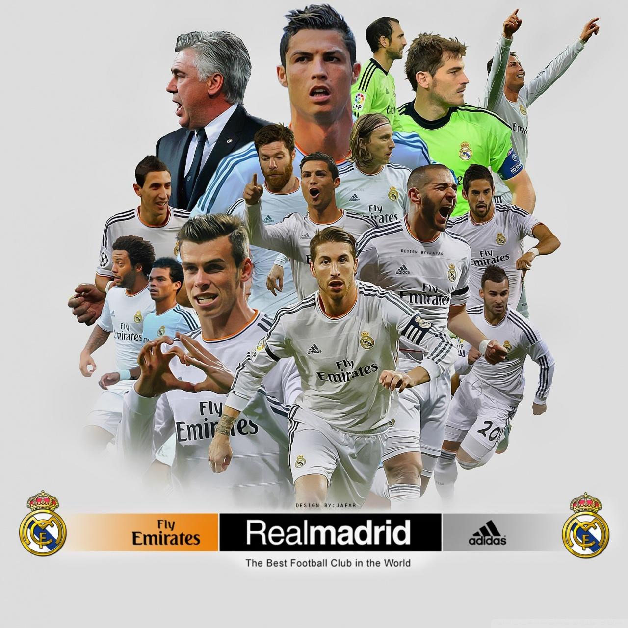 1280x1280 Real Madrid Legends Wallpaper HD