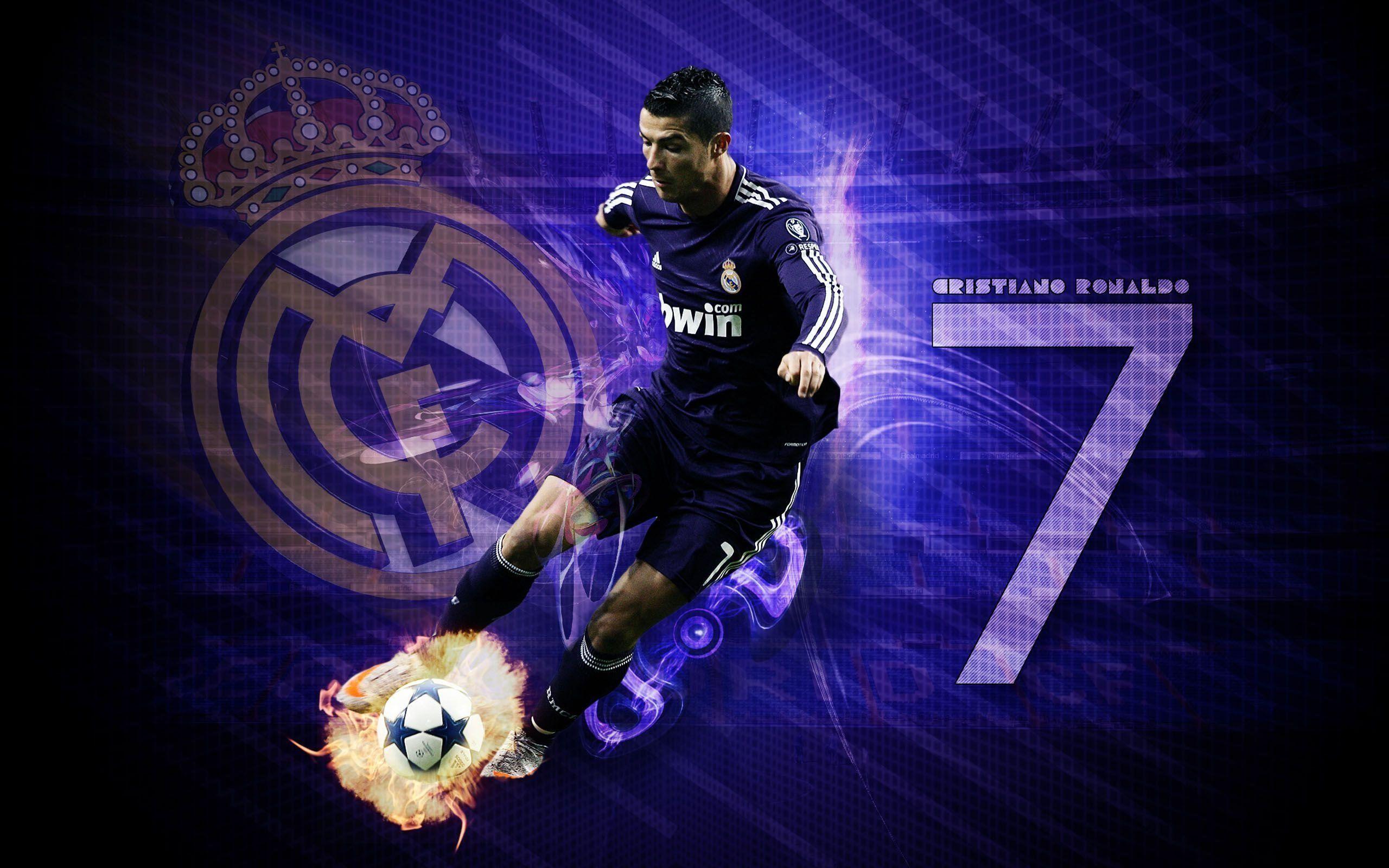 2560x1600 Soccer Ball On Fire Wallpaper