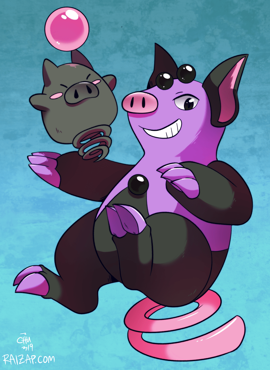 900x1233 Year Of The Spoink And Grumpig By The Chu Fur Affinity [dot] Net