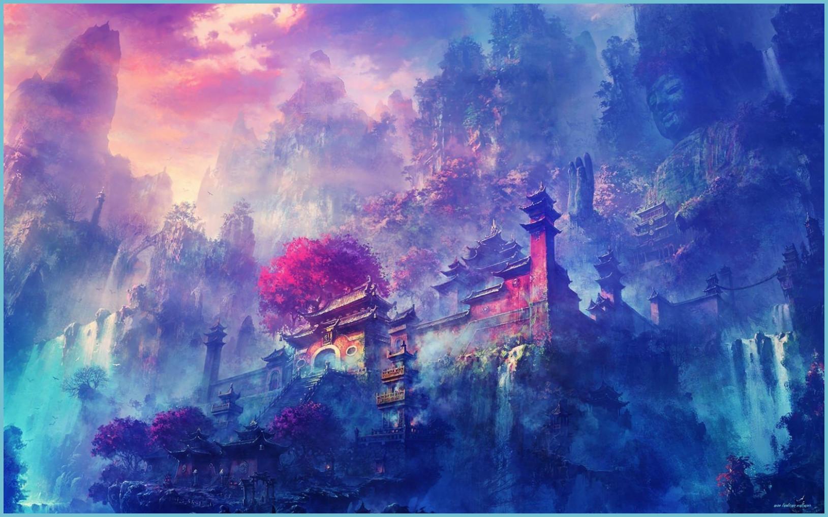 1629x1018 Anime Scenery Wallpaper Landscape Wallpaper HD Landscape Wallpaper