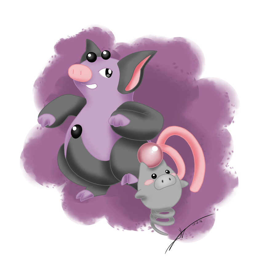 894x894 Spoink's Family. Pokemon art, Pokemon