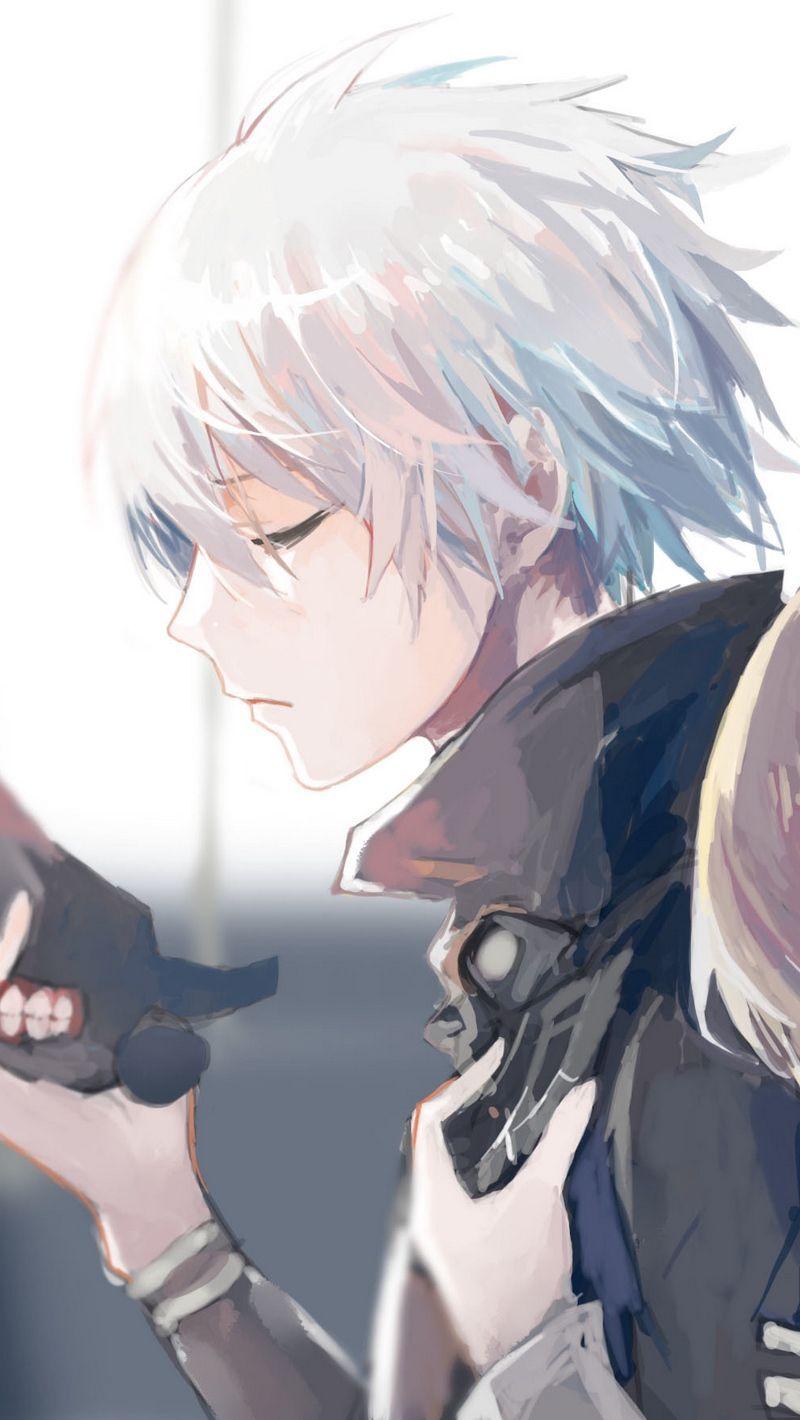 800x1420 Download wallpaper 800x1420 ruoyuwang, tokyo ghoul, kaneki ken