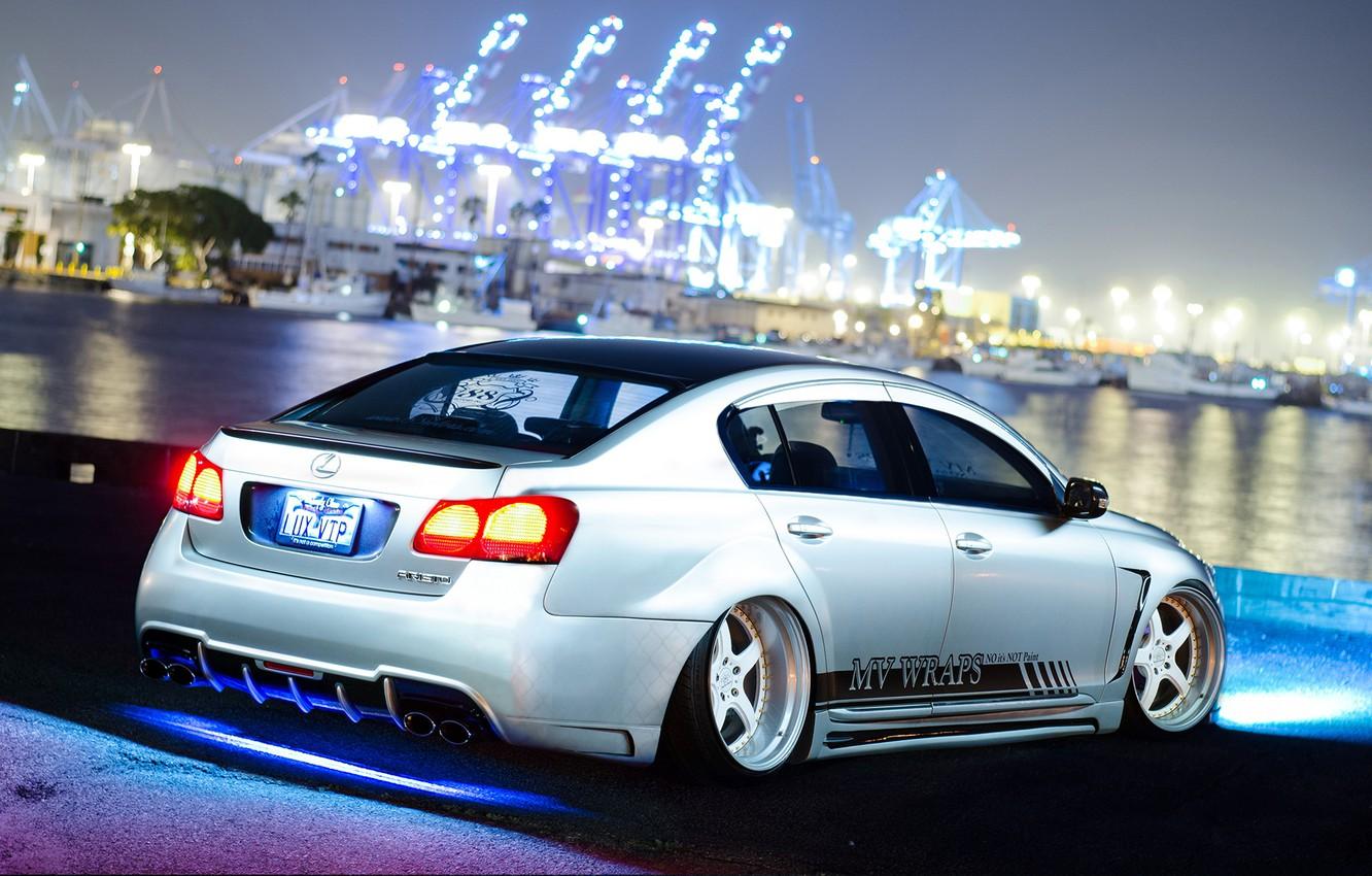 1332x850 Wallpaper car, night, tuning, tuning, Lexus, stance, Lexus GS300 image for desktop, section lexus