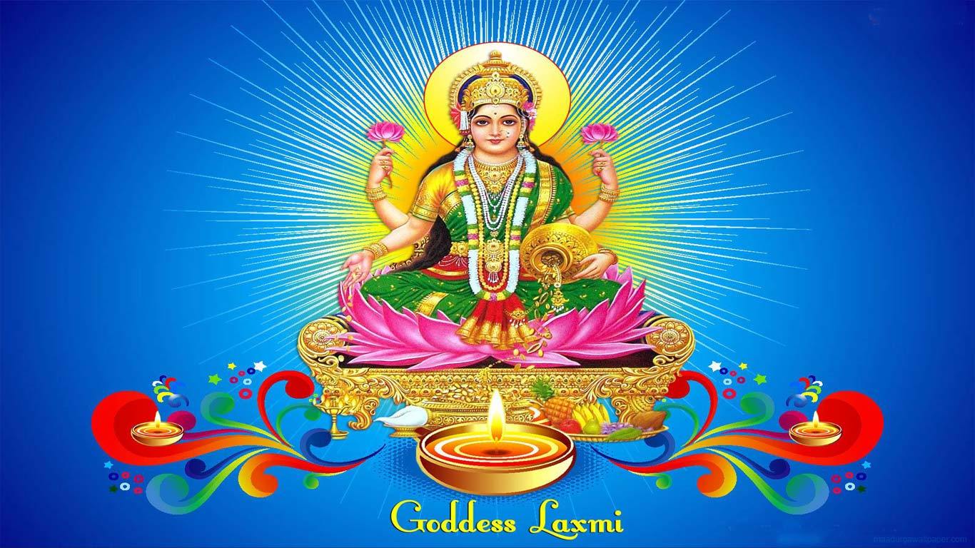 1366x768 Lakshmi Mata Wallpaper