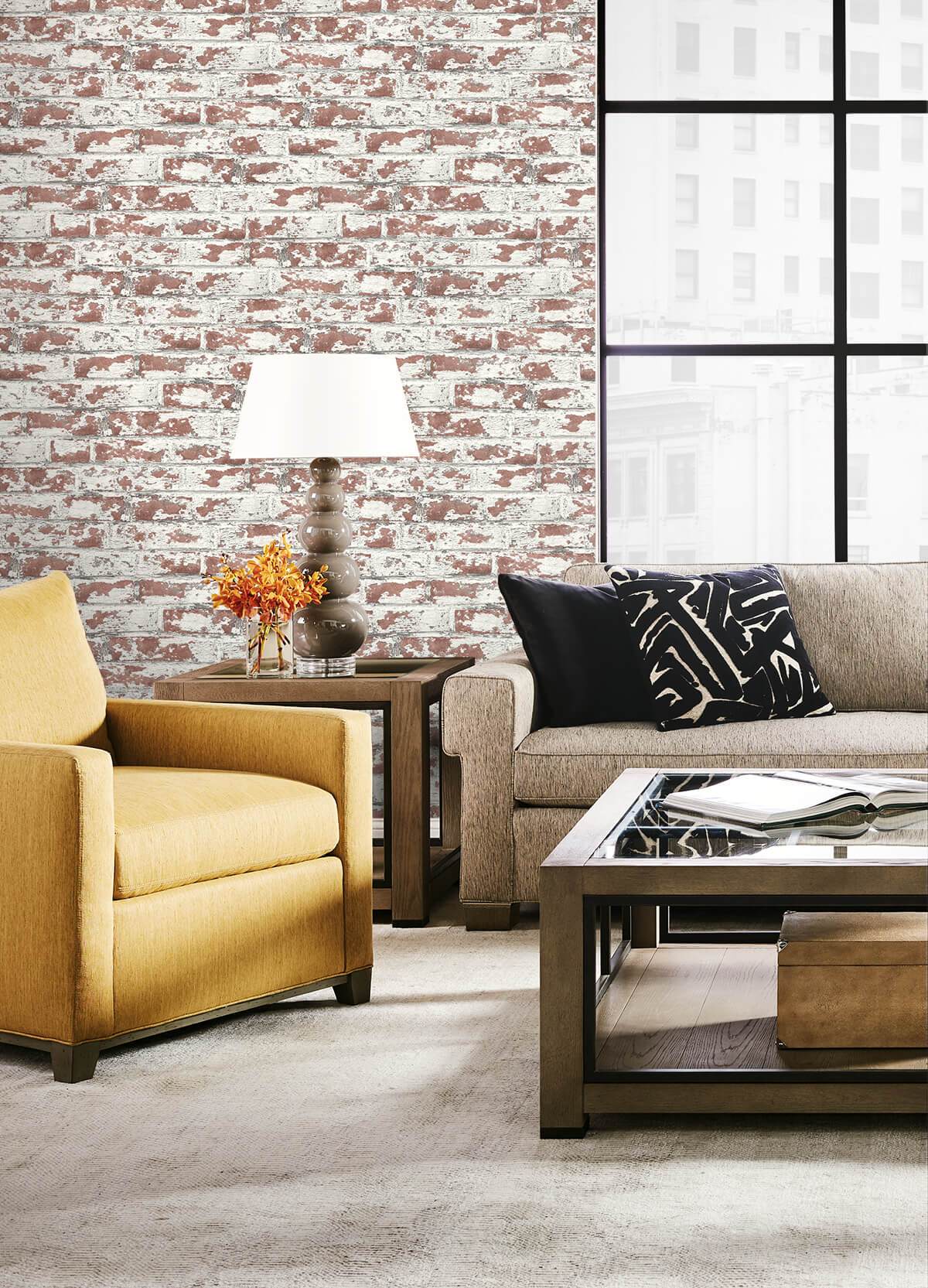 1200x1665 Soho Brick Peel And Stick Wallpaper In Terra Cotta From The Luxe Haven
