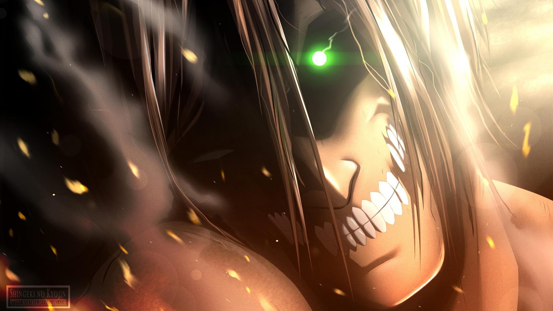 1920x1080 Rogue Titan Eren Yeager Wallpaper HD