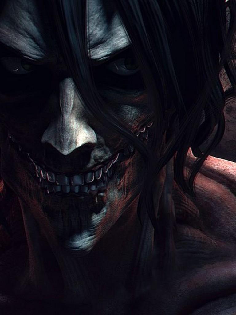 768x1024 Eren Jaeger Titan Wallpaper Art for Android