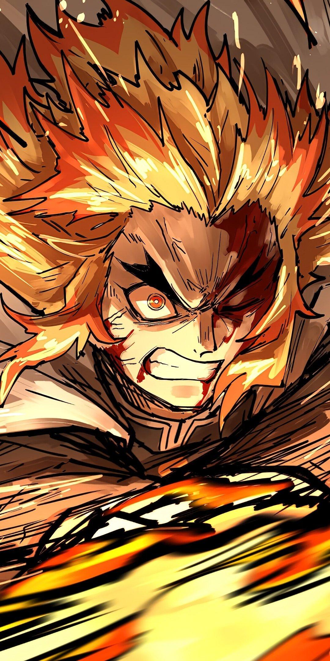 1080x2160 Anime Demon Slayer: Kimetsu No Yaiba Movie: Mugen Train (1080x2160) Wallpaper