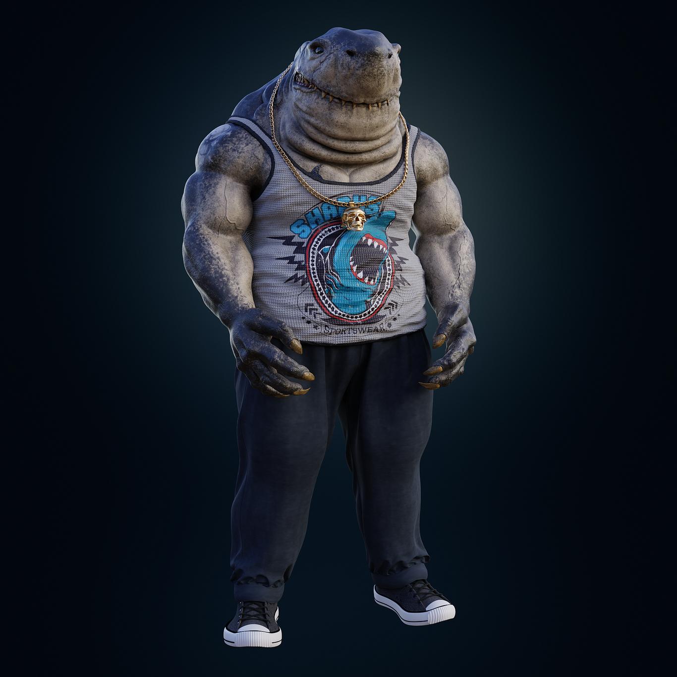 1366x1366 King Shark