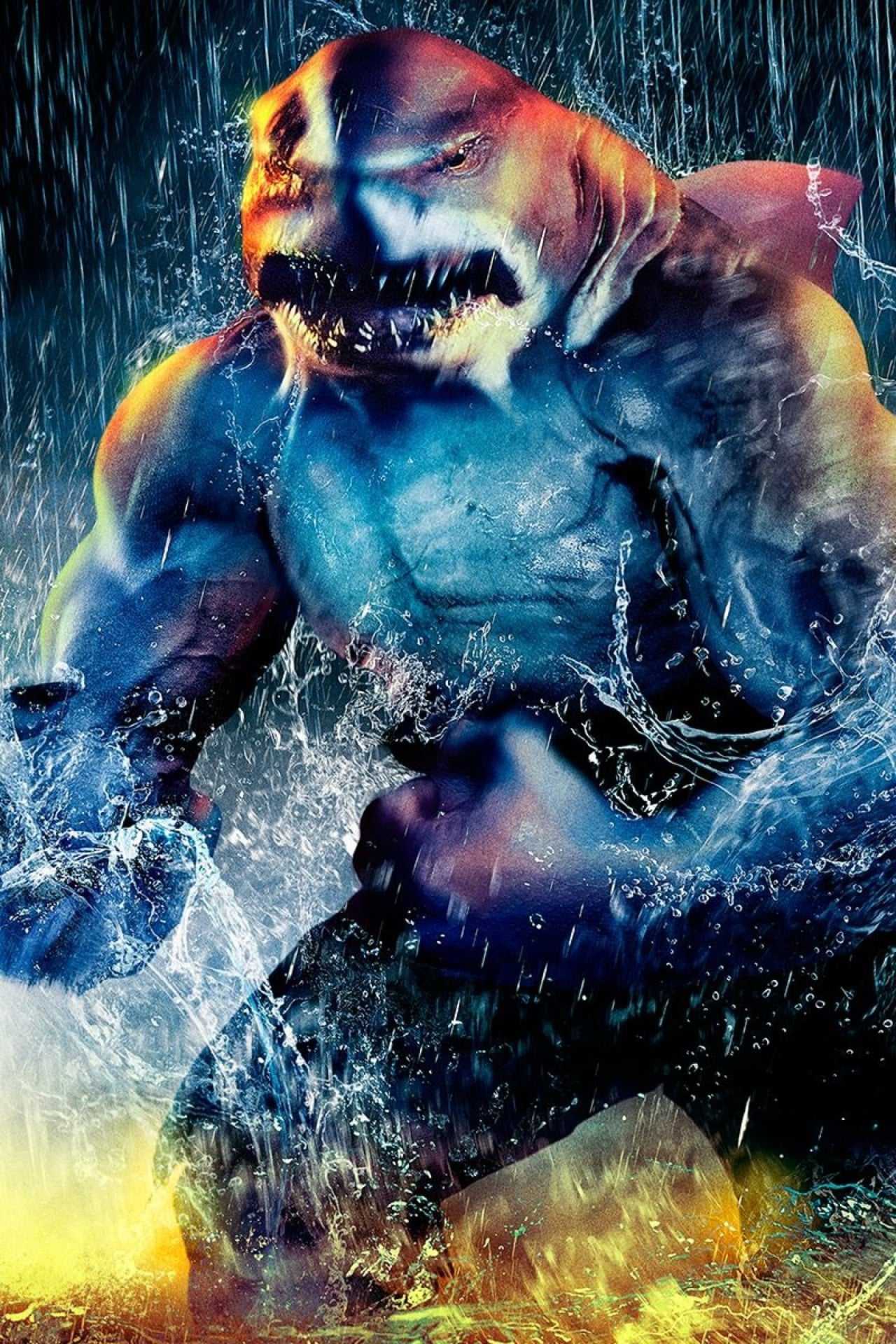 1280x1920 King Shark Wallpaper Free HD Wallpaper