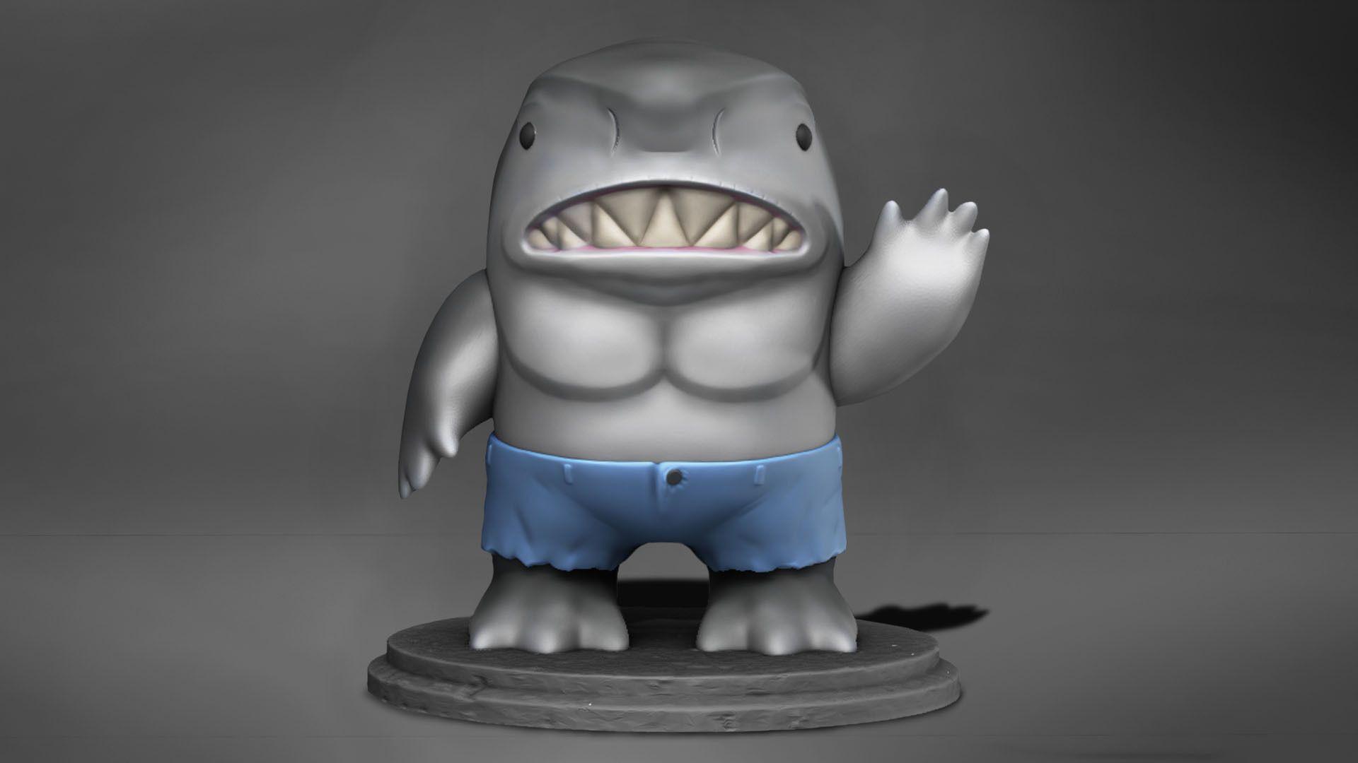 1920x1080 Download free STL file King Shark • 3D printable object ・ Cults