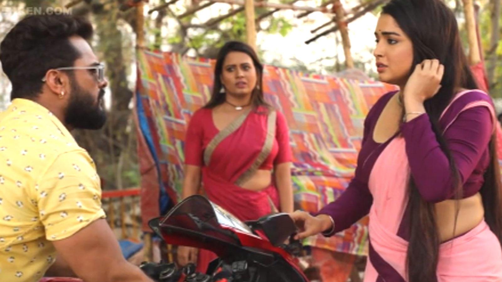 1600x900 Aashiqui: BTS video from the sets of Khesari Lal Yadav and Amrapali Dubey's Bhojpuri movie. Bhojpuri Movie News of India