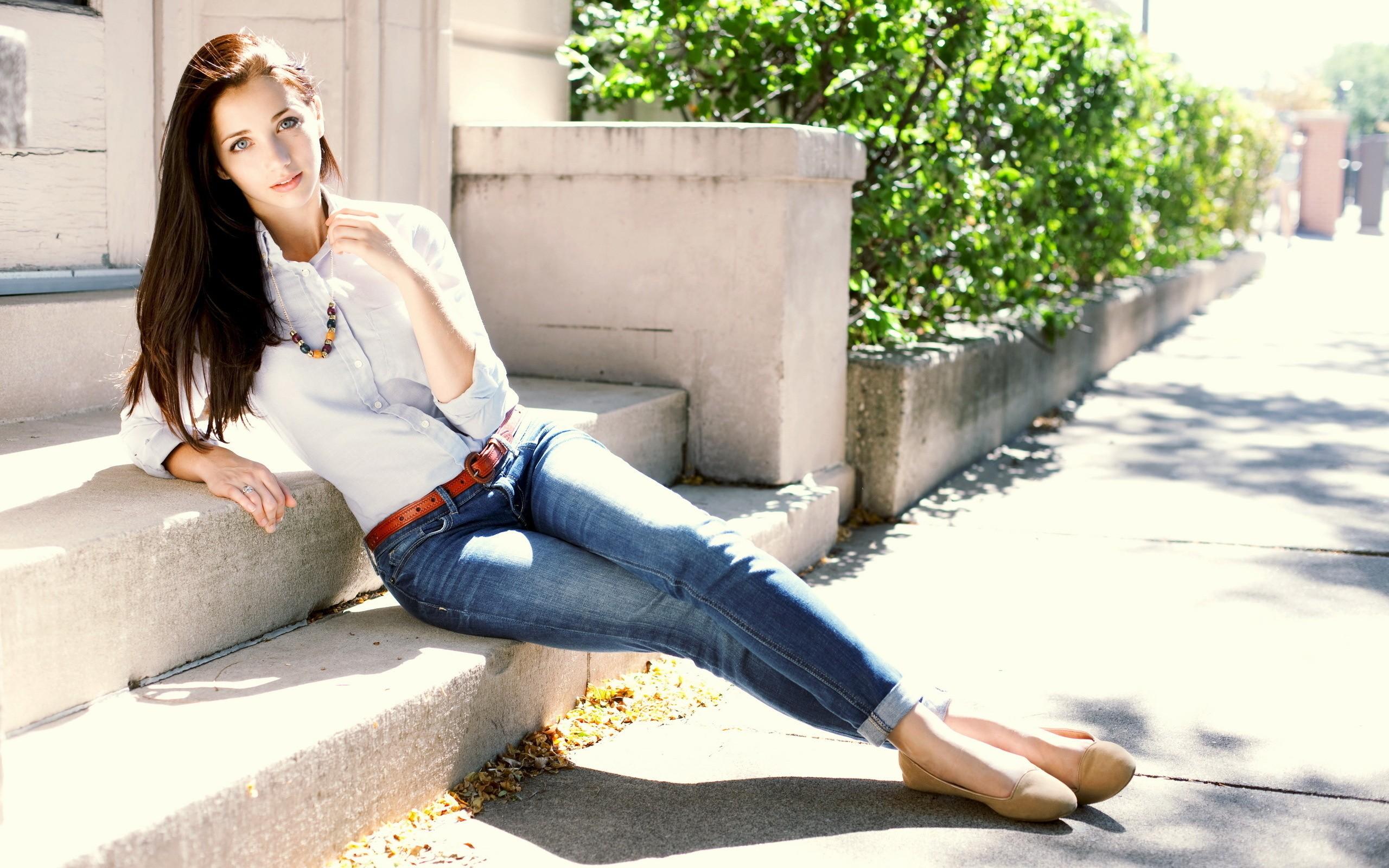 2560x1600 White Shirt & Denim wallpaper. White Shirt & Denim