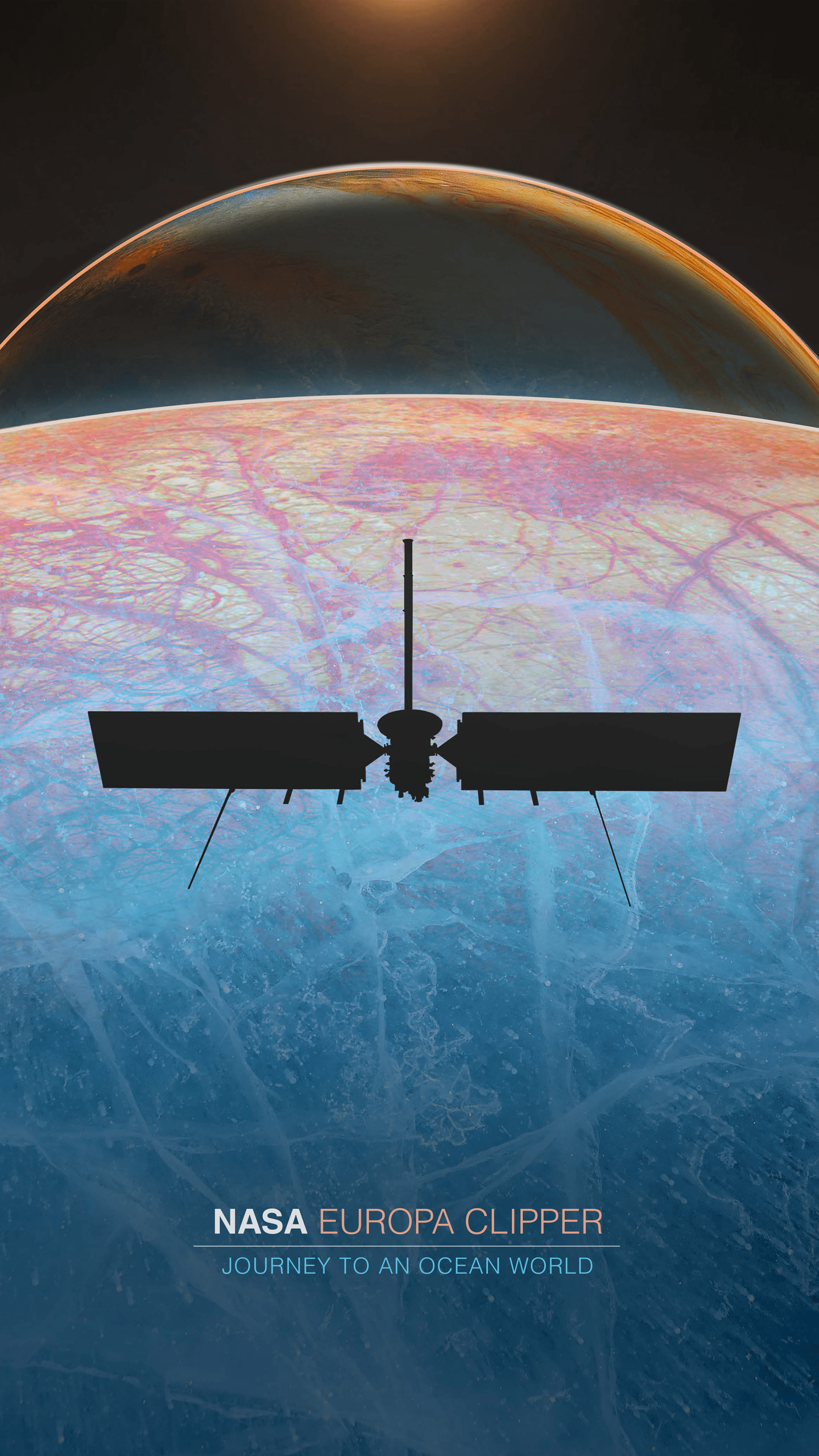 2251x4000 Europa Clipper: Journey to an Ocean World Poster