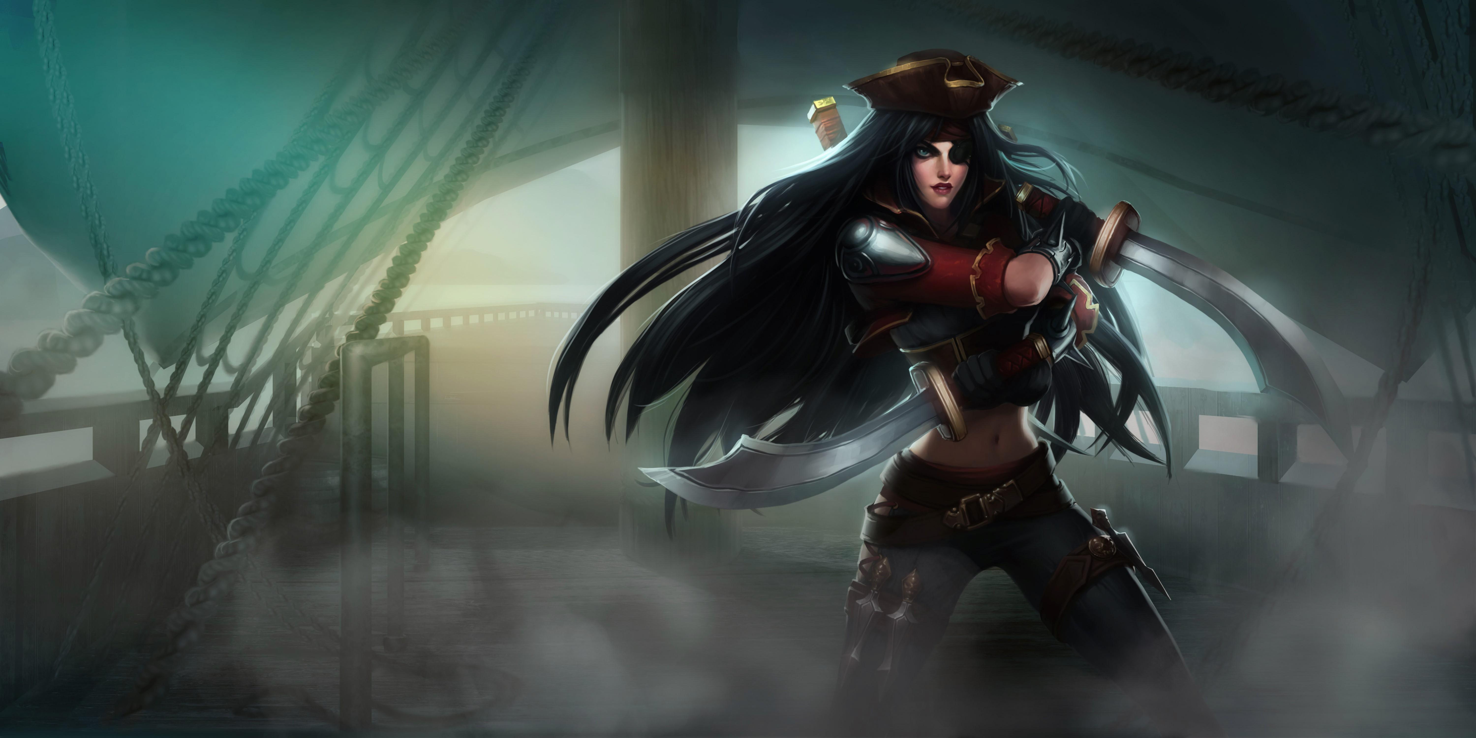 6000x3000 Bilgewater Katarina. Wallpaper & Fan Arts. League Of Legends