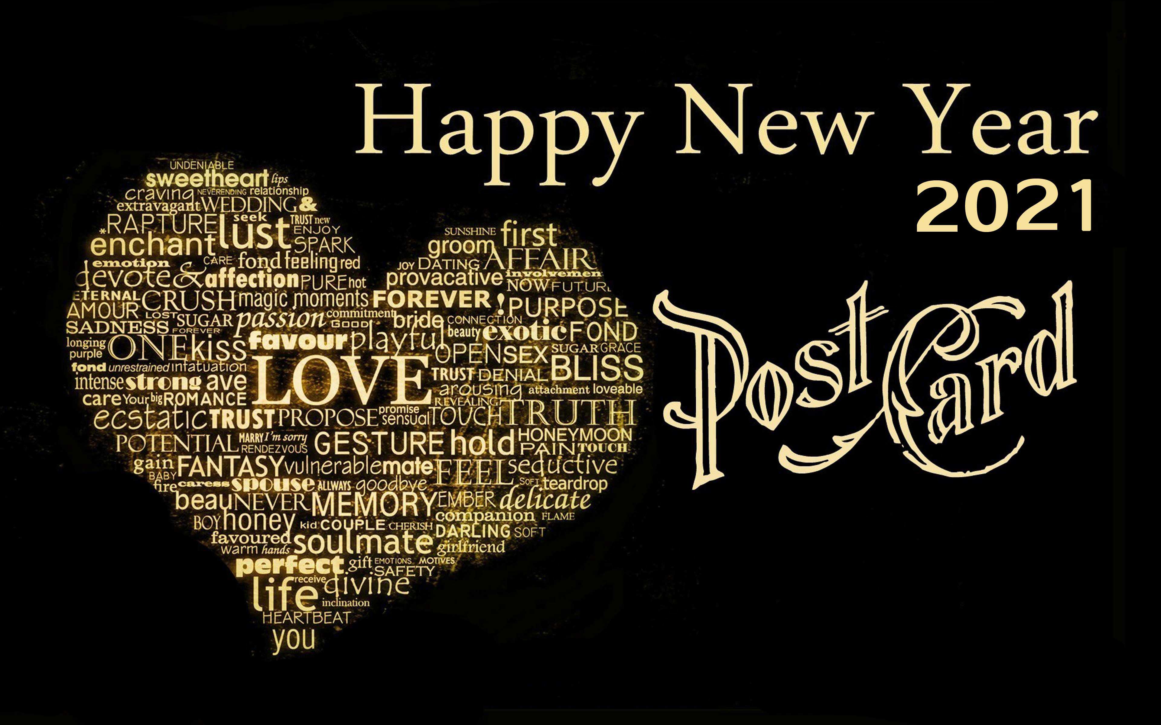 3840x2400 Happy New Year 2021 Beautiful Love Wallpaper For Your Computer Or Smartphone 3840x2400 :