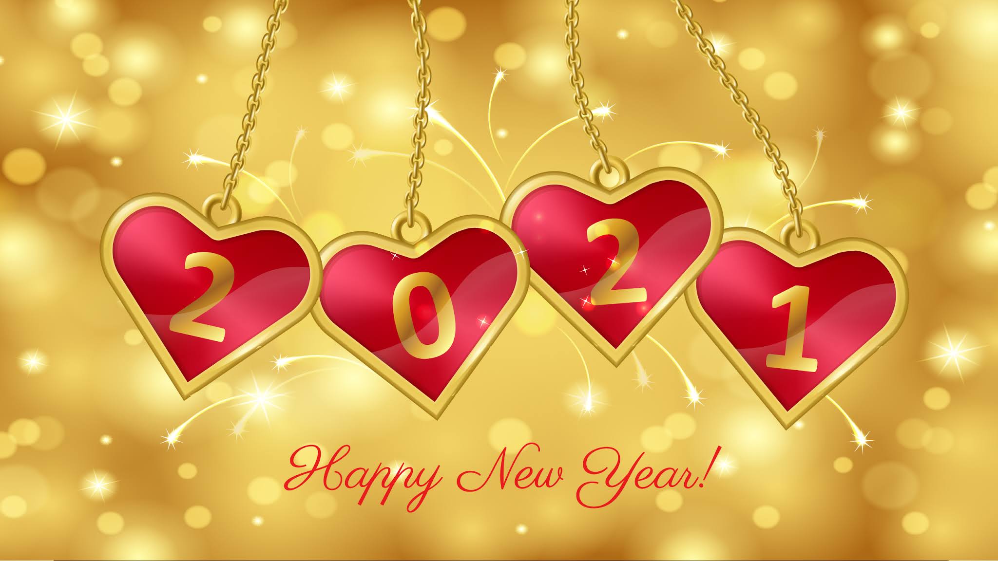 2048x1152 Happy New Year With Love Wallpaper