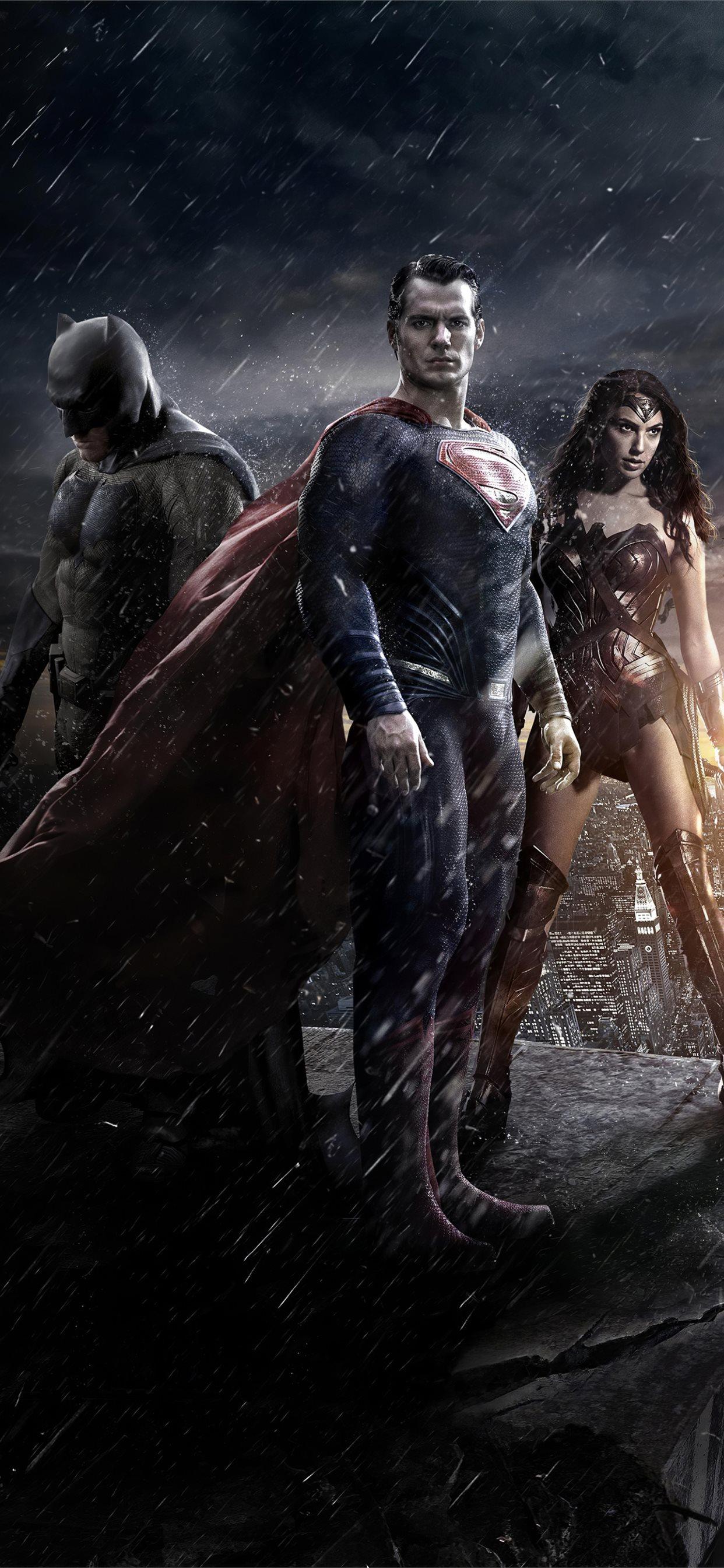 1242x2688 batman v superman movie poster iPhone 11 Wallpaper Free Download