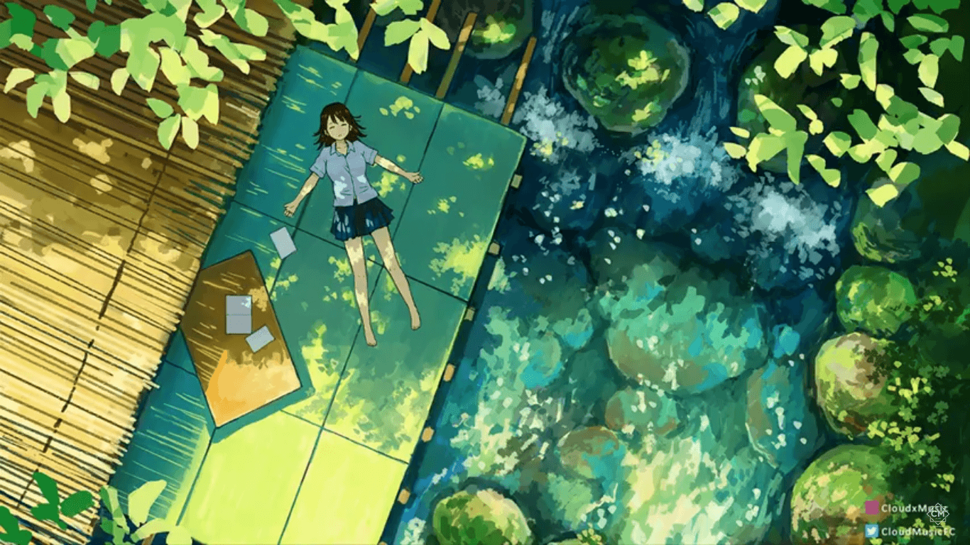 1366x768 Chill Anime Wallpaper